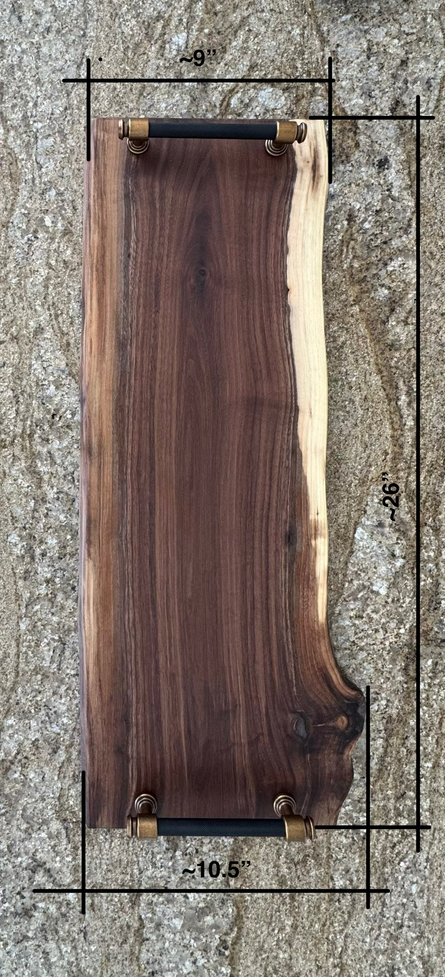 Live Edge Walnut Charcuterie Board #2003