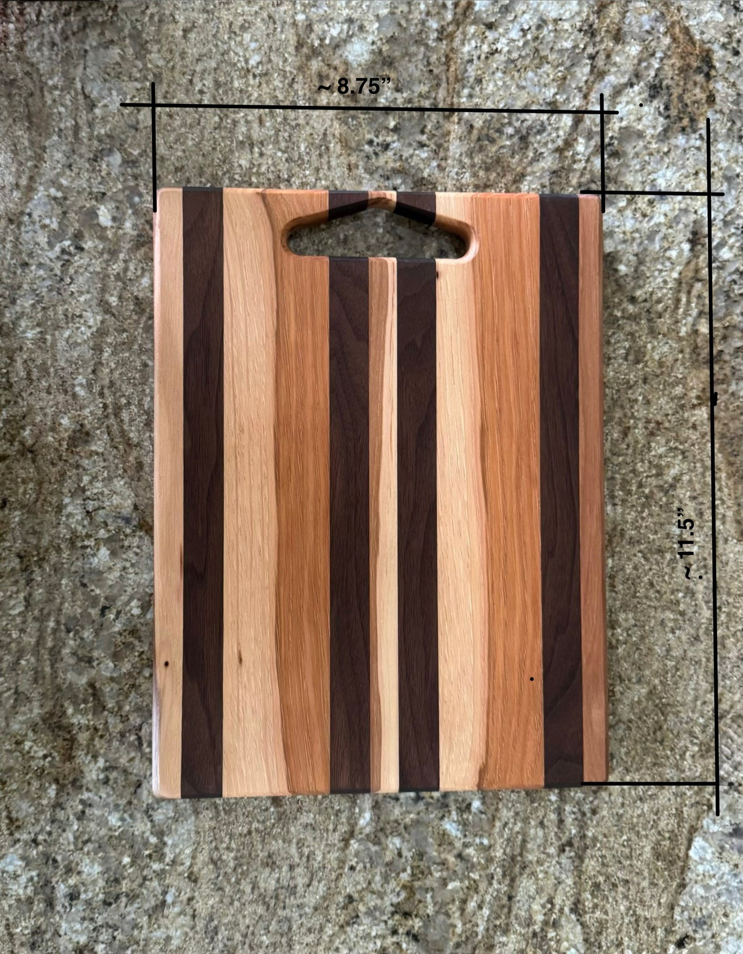 Hickory and Walnut Cutting Board #2008