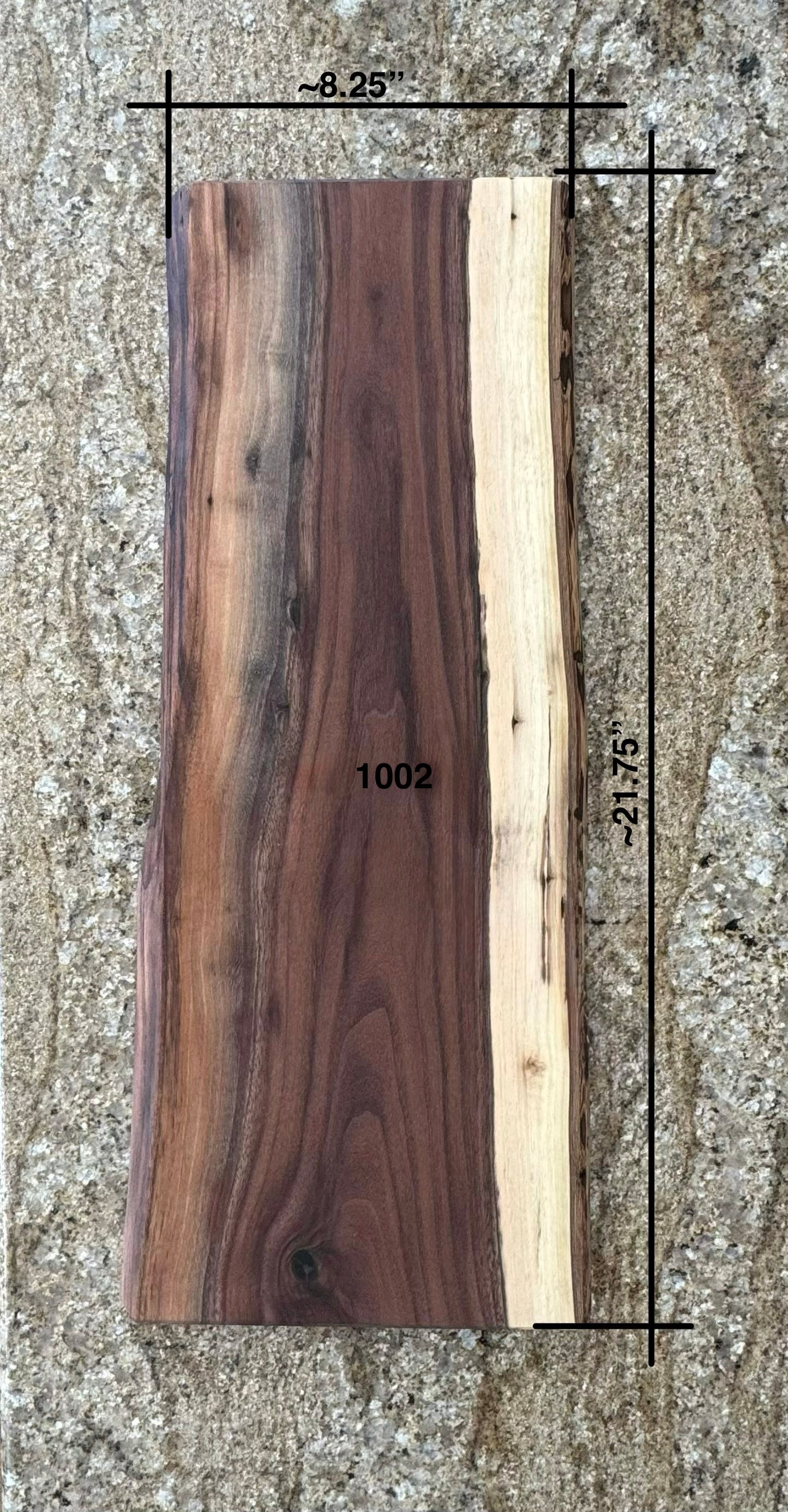 Live Edge Walnut Charcuterie Board #1002