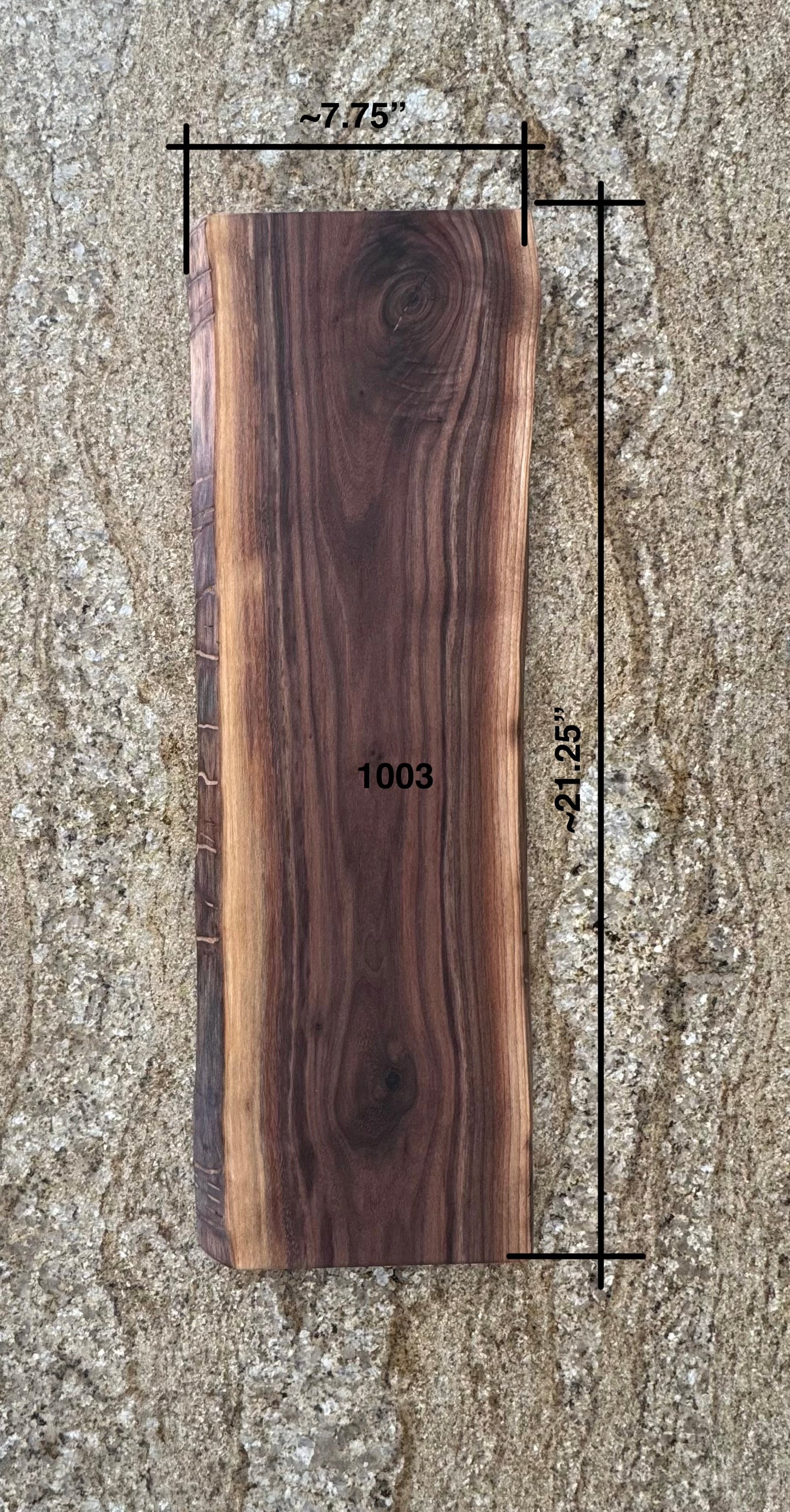 Live Edge Walnut Charcuterie Board #1003