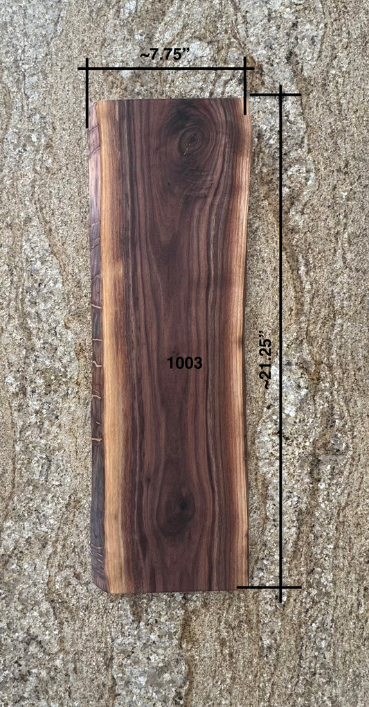 Live Edge Walnut Charcuterie Board #1003