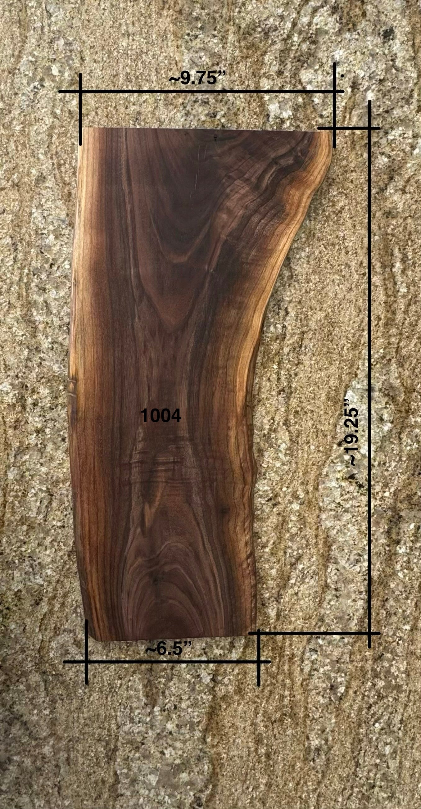 Live Edge Walnut Charcuterie Board #1004