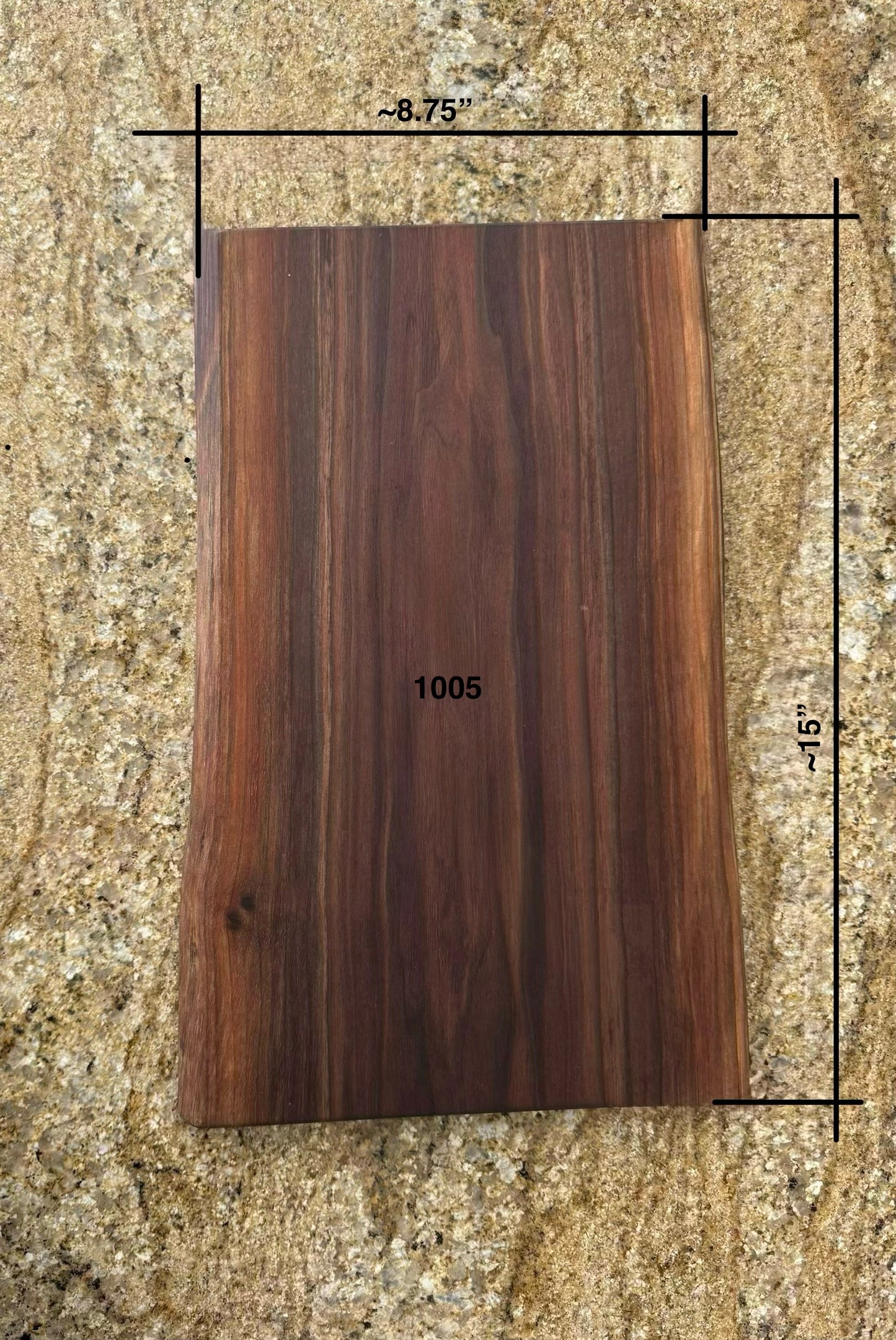 Live Edge Walnut Charcuterie Board #1005