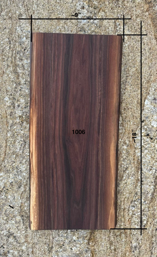 Live Edge Walnut Charcuterie Board #1006