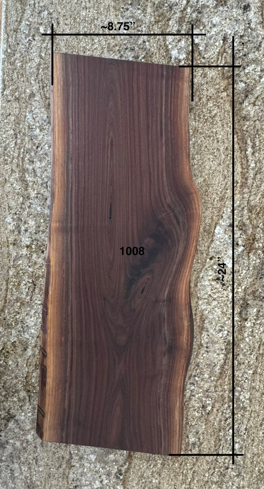 Live Edge Walnut Charcuterie Board #1008