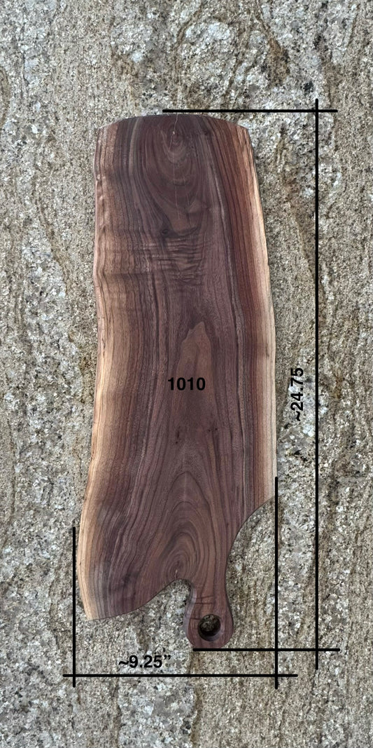 Live Edge Walnut Charcuterie Board #1010