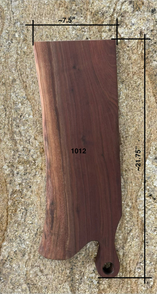 Live Edge Walnut Charcuterie Board #1012