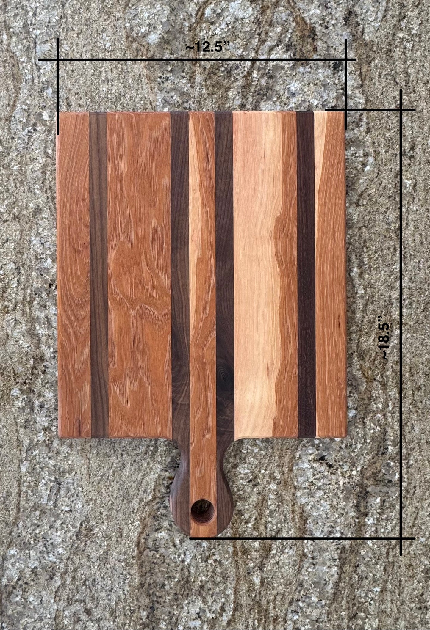 Hickory and Walnut Cutting Board #2004