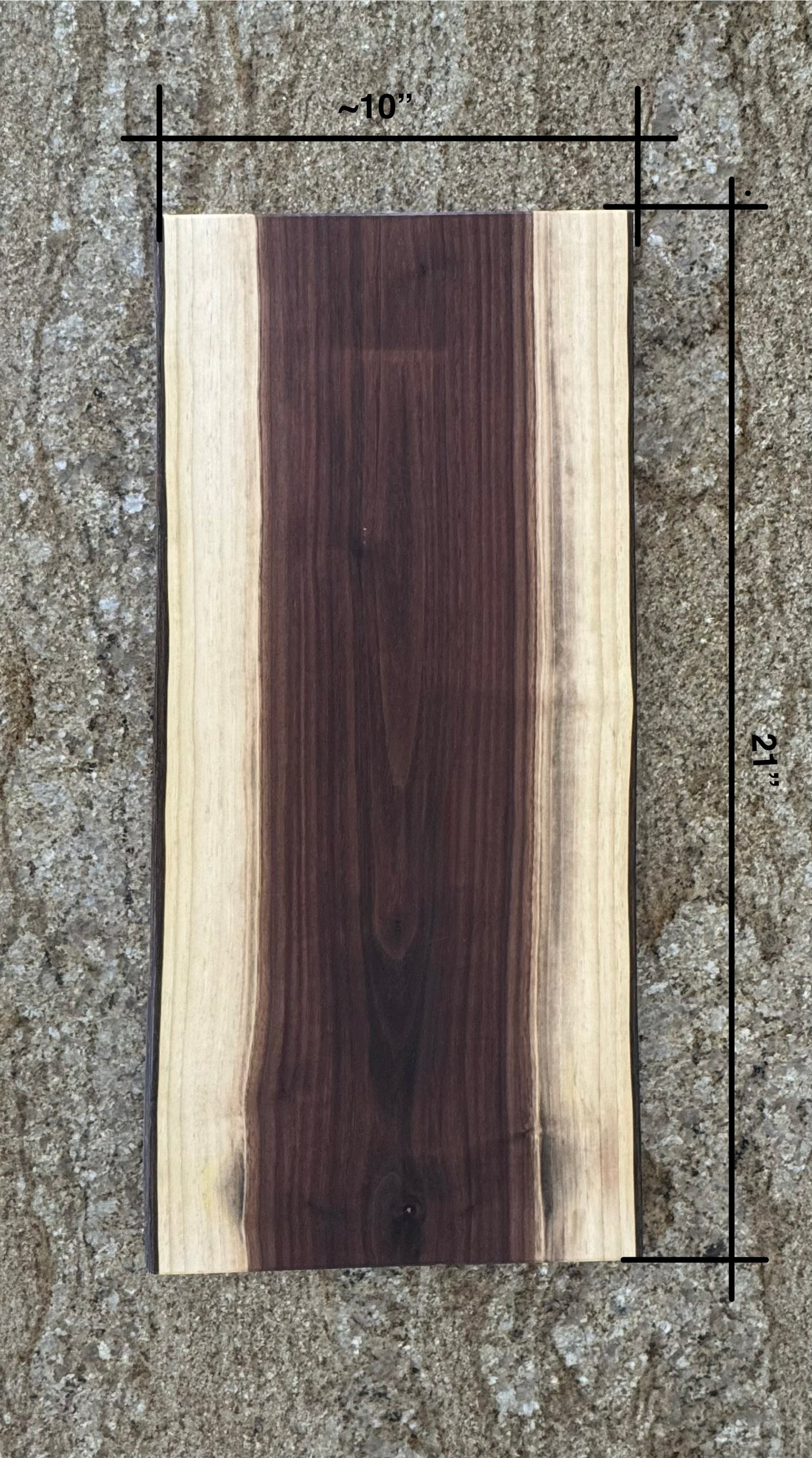 Live Edge Walnut Charcuterie Board #1021