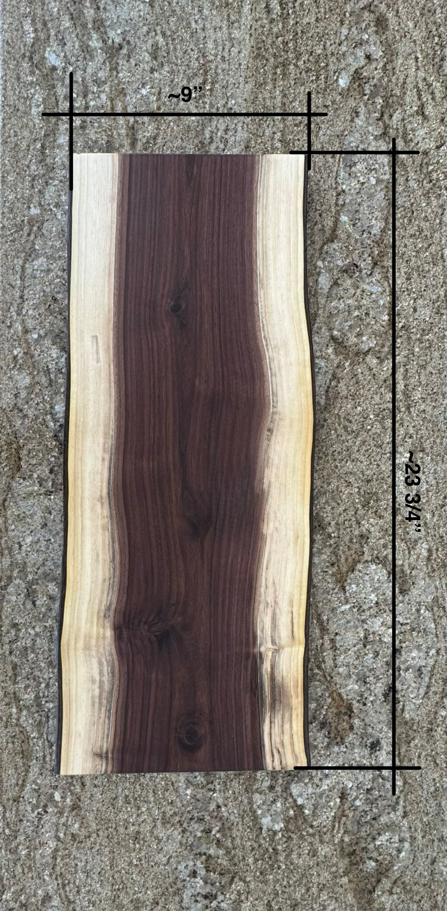 Live Edge Walnut Charcuterie Board #1022