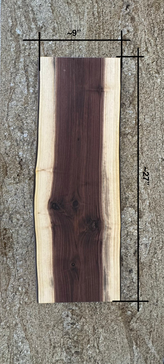 Live Edge Walnut Charcuterie Board #1023